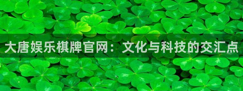 环球360私网一比一：大唐娱乐棋牌官网：文化与科技的交汇点